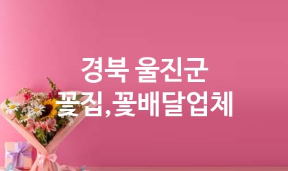 경북 울진군 꽃집,꽃배달 업체 추천 3