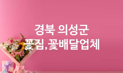 경북 의성군 꽃집,꽃배달 업체 추천 3