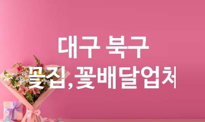 대구 북구 꽃집,꽃배달 추천 TOP 5