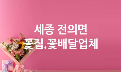 세종 전의면 꽃집,꽃배달 추천 TOP 1