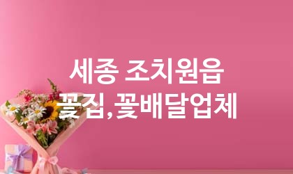 세종 조치원읍 꽃집,꽃배달 업체 추천 4