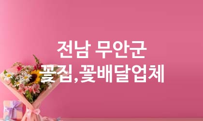 전남 무안군 꽃집,꽃배달 추천 TOP 4