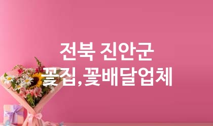 전북 진안군 꽃집,꽃배달 추천 TOP 1