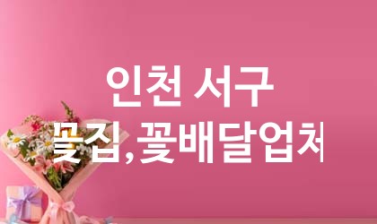 인천 서구 꽃집,꽃배달 업체 추천 5