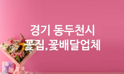 경기 동두천시 꽃집,꽃배달 추천 TOP 5