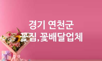 경기 연천군 꽃집,꽃배달 업체 추천 2