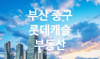 부산 중구 롯데캐슬 부동산 가장 전문업체 베스트추천 3